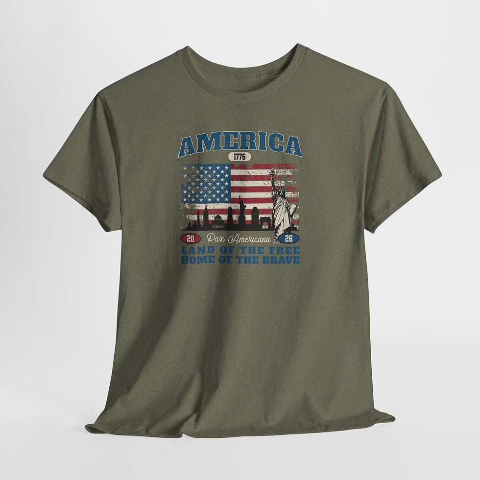 Thumbnail: America Flag Tee – "Land of the Free, Home of the Brave" Patriotic T-Shirt