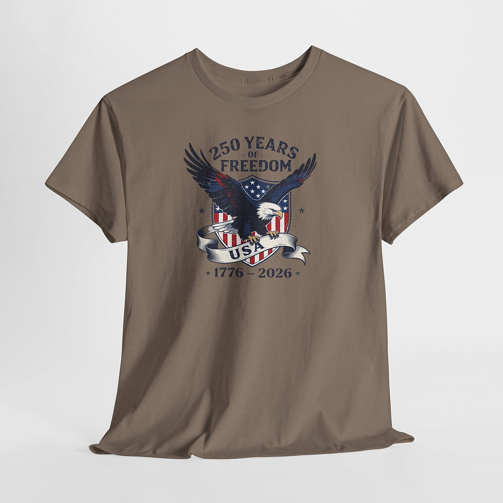 Thumbnail: 250 Years of Freedom Eagle Tee — USA 1776–2026 Patriotic T‑Shirt