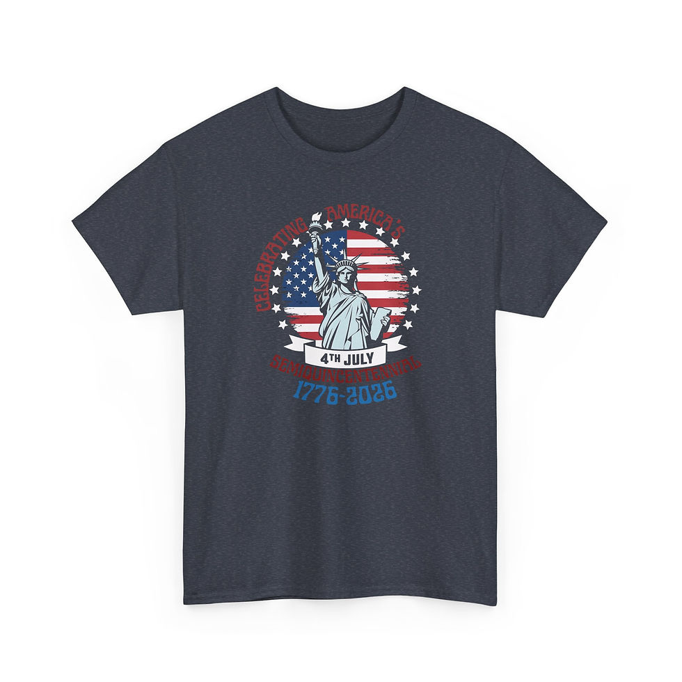 Thumbnail: 4th of July Statue of Liberty T-Shirt — Celebrating America 1776-2026