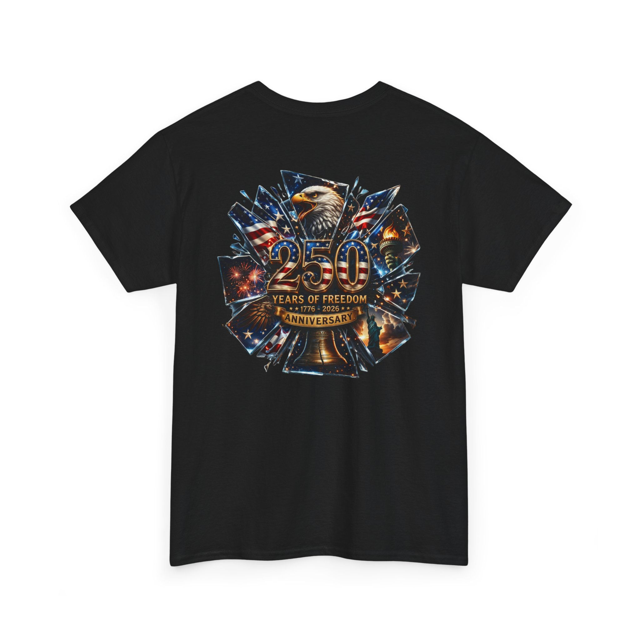 Freedom 250 Anniversary Tee — Patriotic Eagle & Bell Memorial T-Shirt