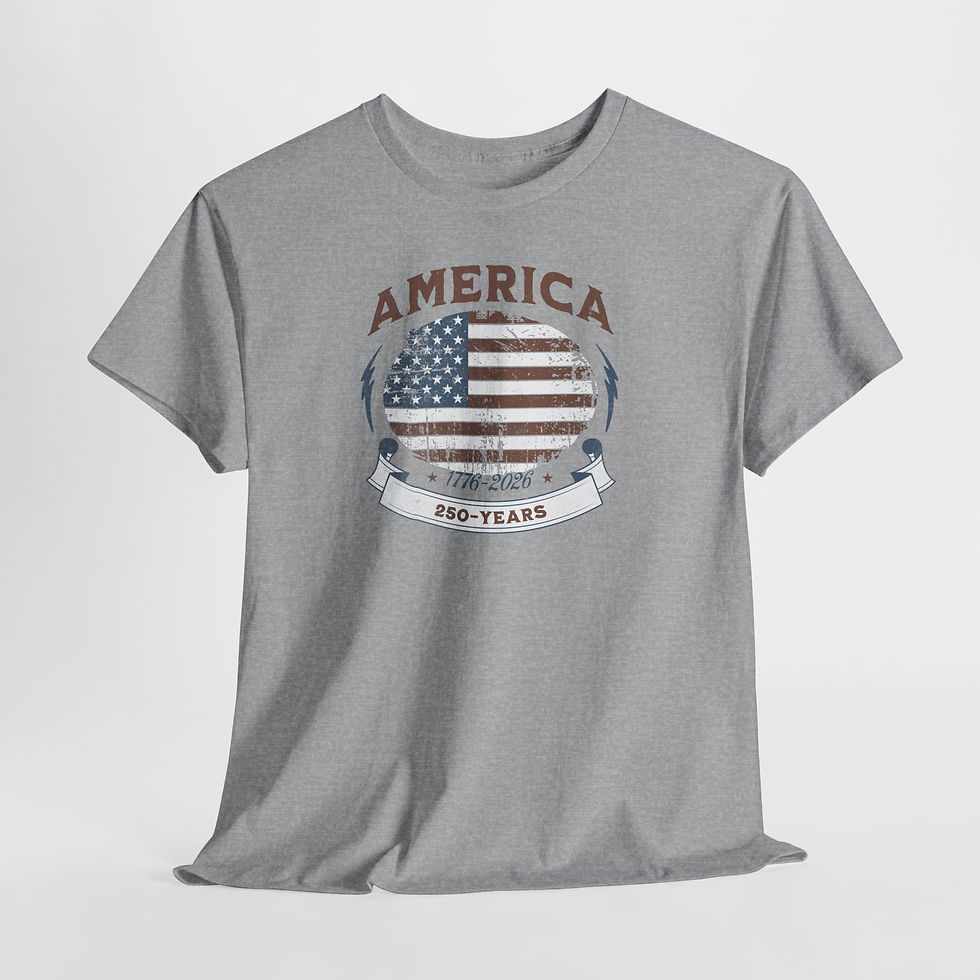 Thumbnail: America Vintage Flag Tee — 250 Years Patriotic USA T-Shirt