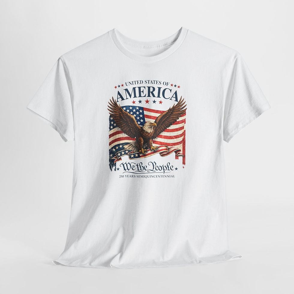 Thumbnail: Patriotic Eagle 'We the People' T-Shirt — American Flag Liberty Tee