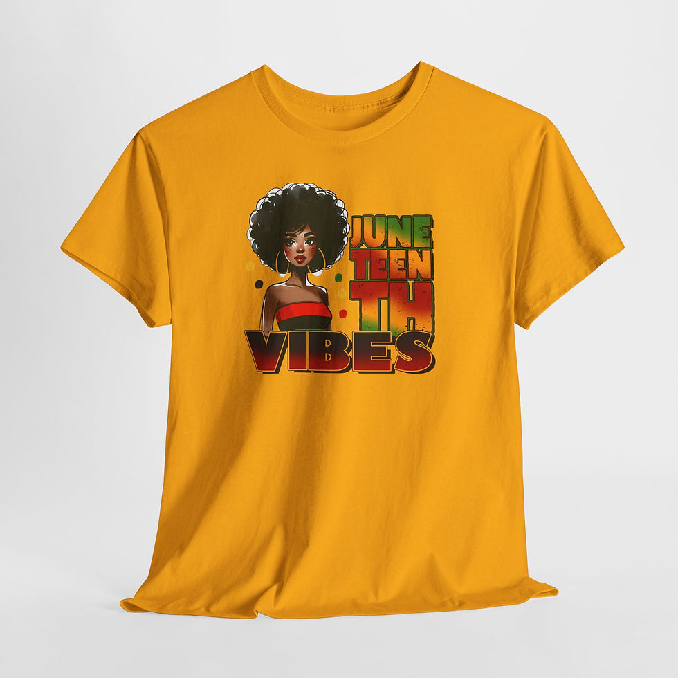Thumbnail: Juneteenth Vibes T-Shirt — Afrocentric Juneteenth Celebration Tee