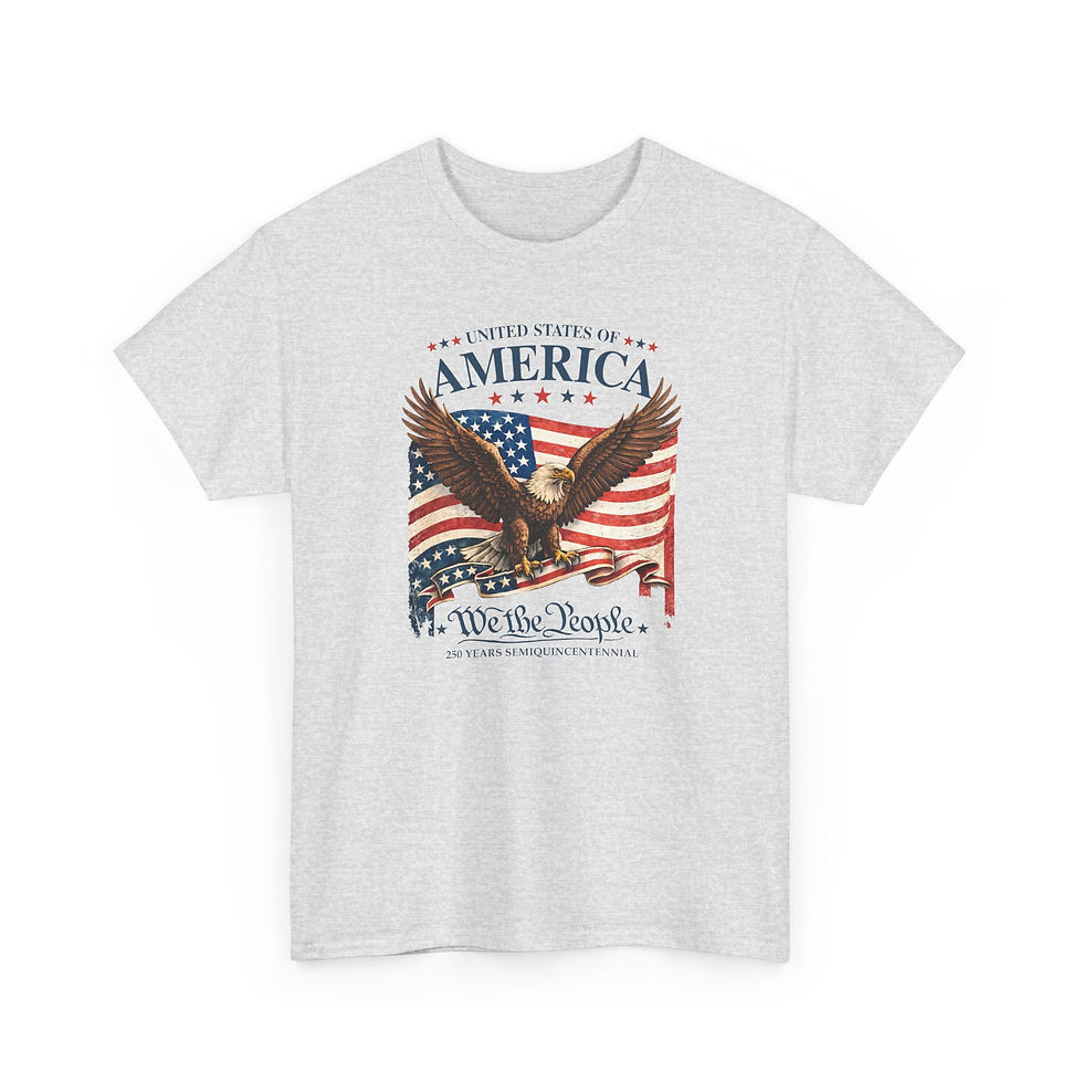 Thumbnail: Patriotic Eagle 'We the People' T-Shirt — American Flag Liberty Tee
