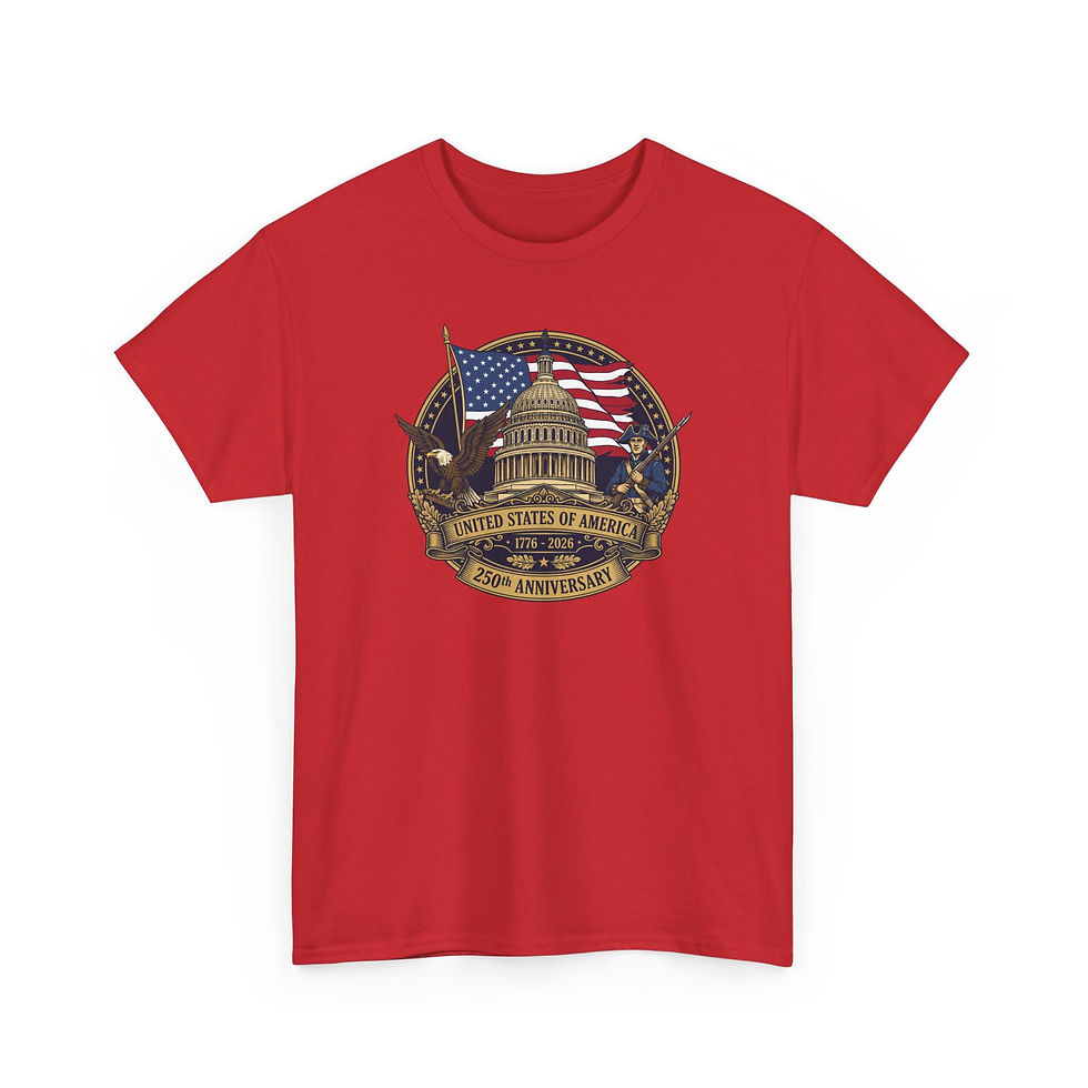 Thumbnail: Capitol 250th Anniversary T-Shirt — United States of America Flag Badge Tee