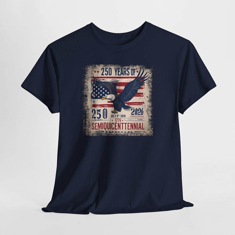 Thumbnail: Semiquincentennial 250 Years Eagle Flag T-Shirt