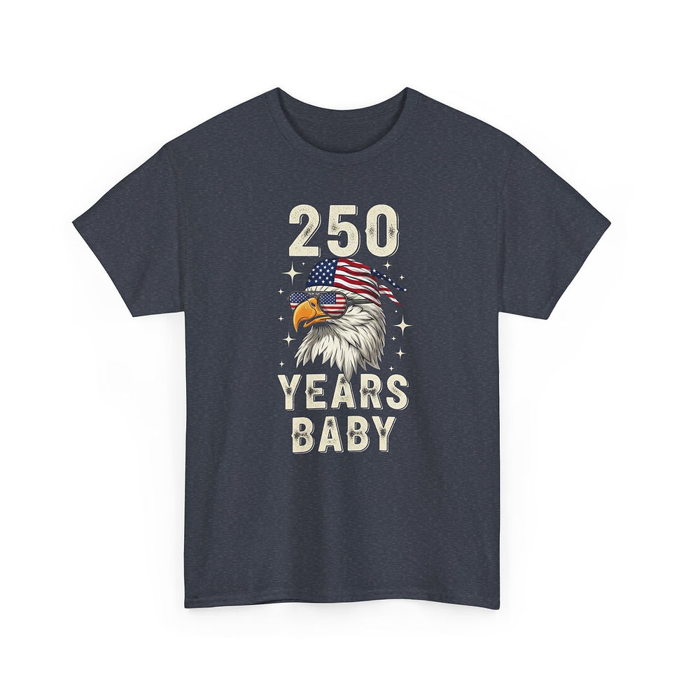 Thumbnail: 250 Years Baby T-Shirt — Patriotic American Eagle Independence Tee