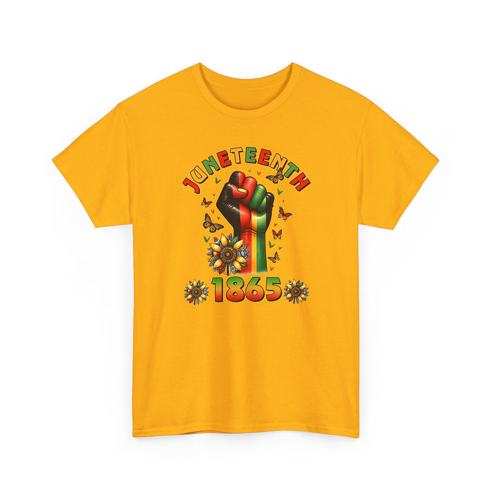 Thumbnail: Juneteenth 1865 T-Shirt — Black Power Fist Celebration Tee