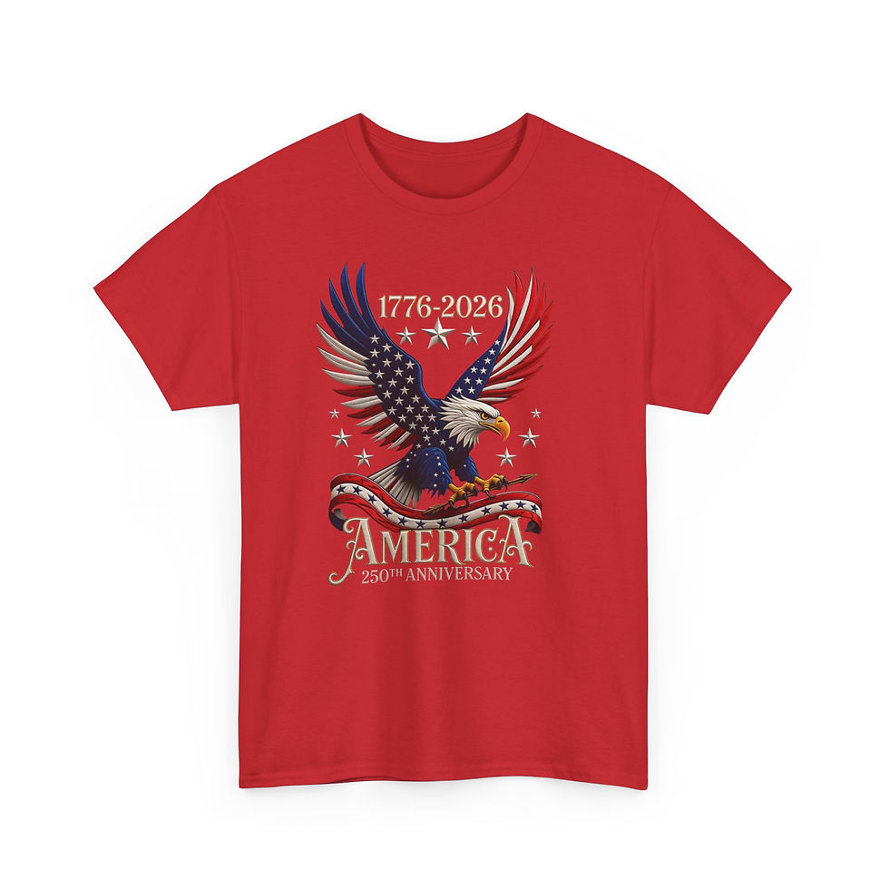 Thumbnail: 1776-2026 America 250th Anniversary Eagle T-Shirt