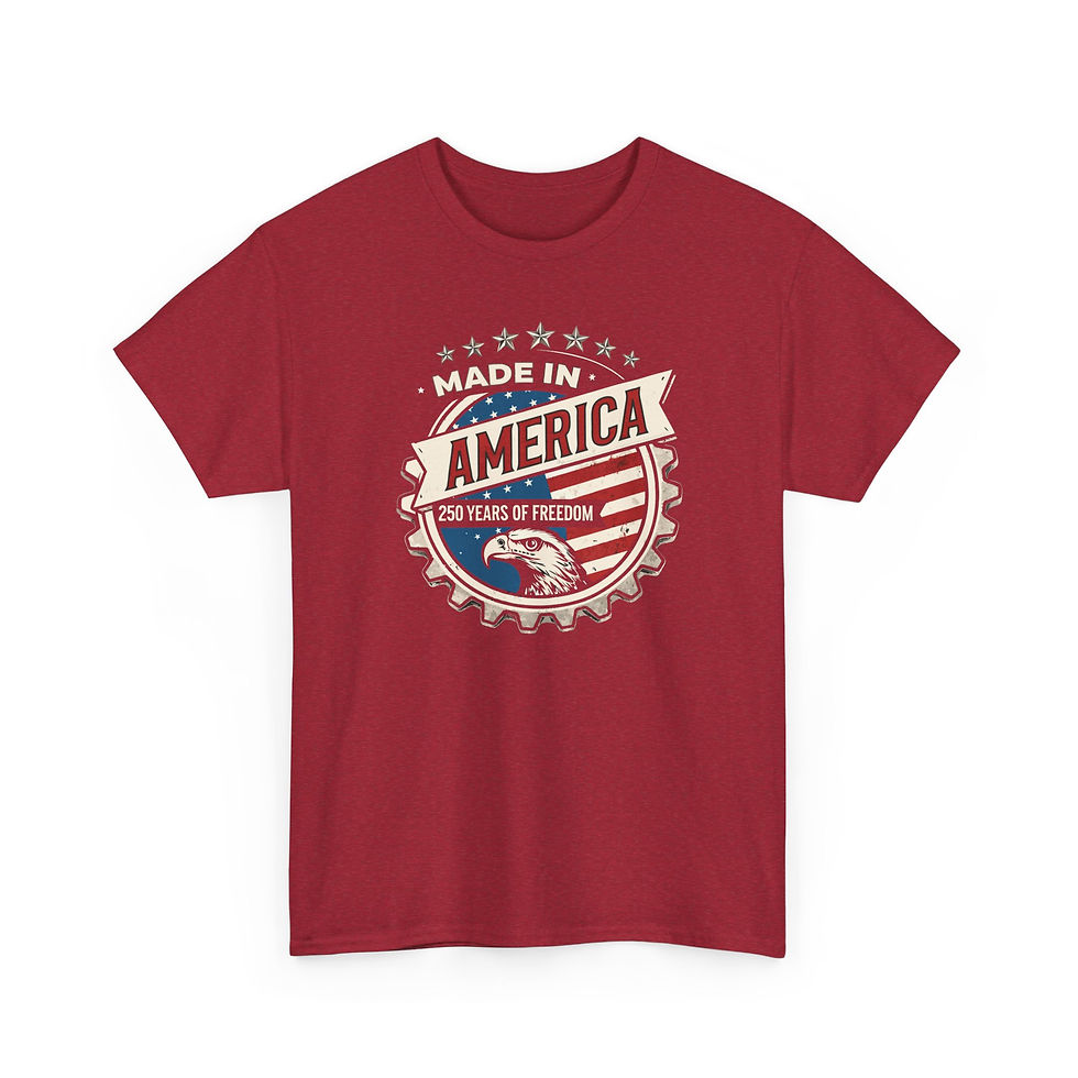 Thumbnail: Made in America-250 Years of Freedom Patriotic Eagle Tee