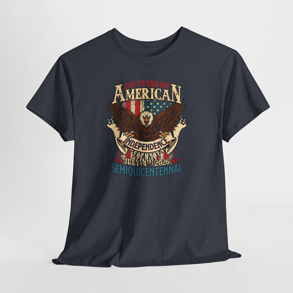 Thumbnail: American Independence 250th SemiQuincentennial-July 4, 2026 Eagle Patriotic Tee