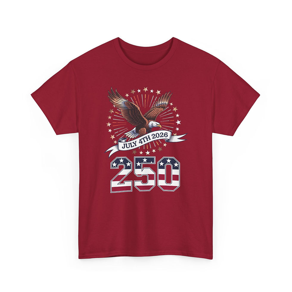 Thumbnail: American Eagle 250th Anniversary T-Shirt — July 4th 2026 Patriotic Tee