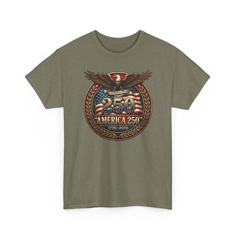 Thumbnail: America 250 Eagle T-Shirt — 250th Anniversary USA Patriotic Tee