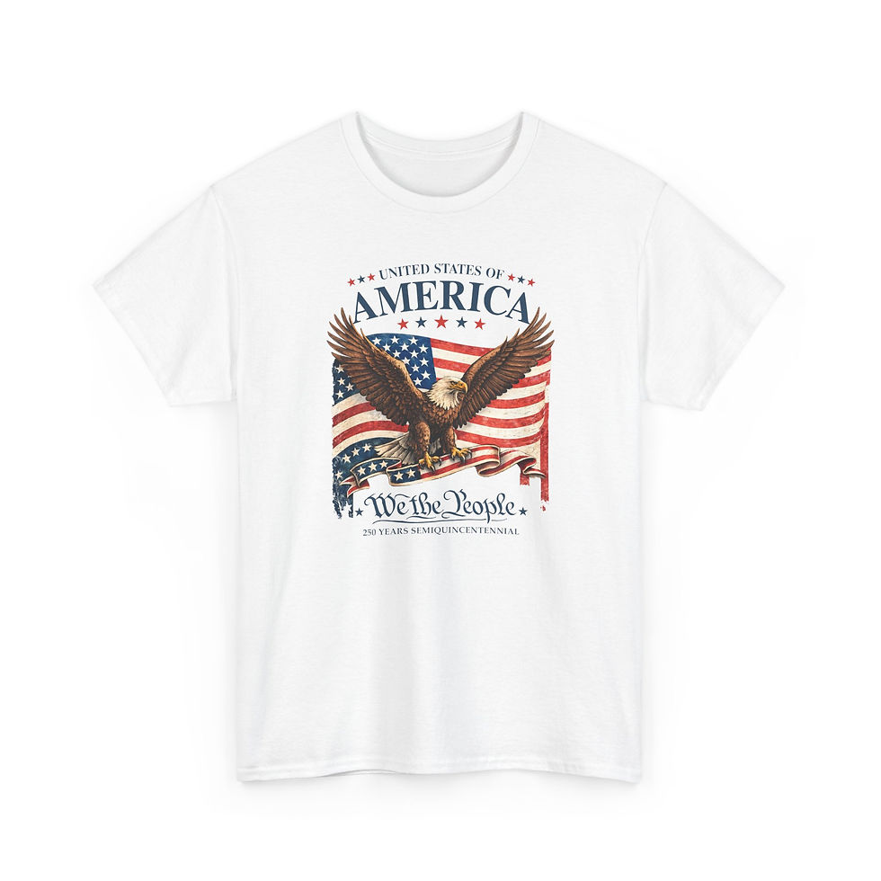 Thumbnail: Patriotic Eagle 'We the People' T-Shirt — American Flag Liberty Tee