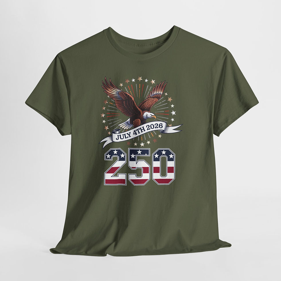 Thumbnail: American Eagle 250th Anniversary T-Shirt — July 4th 2026 Patriotic Tee