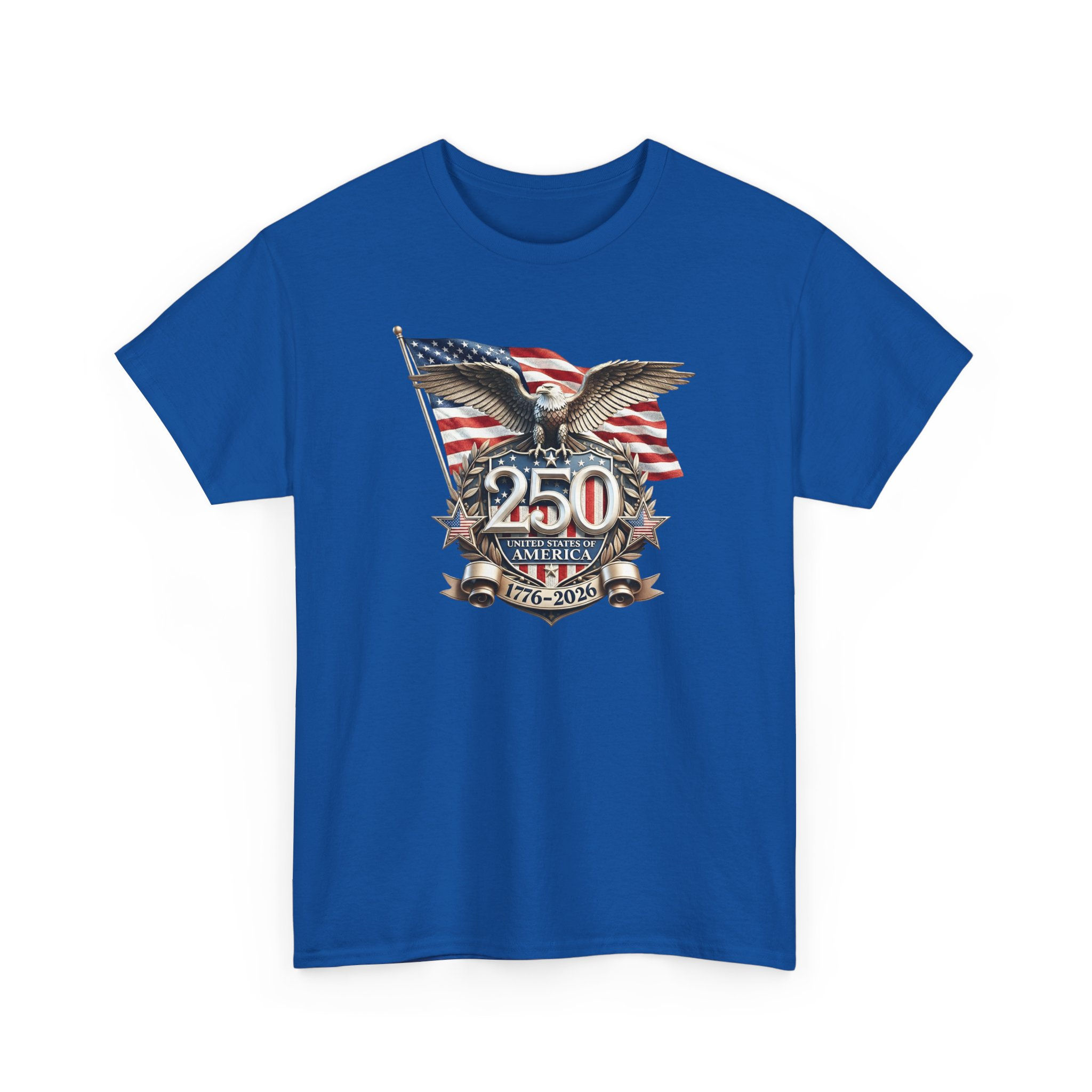 250th America Flag Eagle T-Shirt — 1776–2026 Bicentennial Patriotic Tee