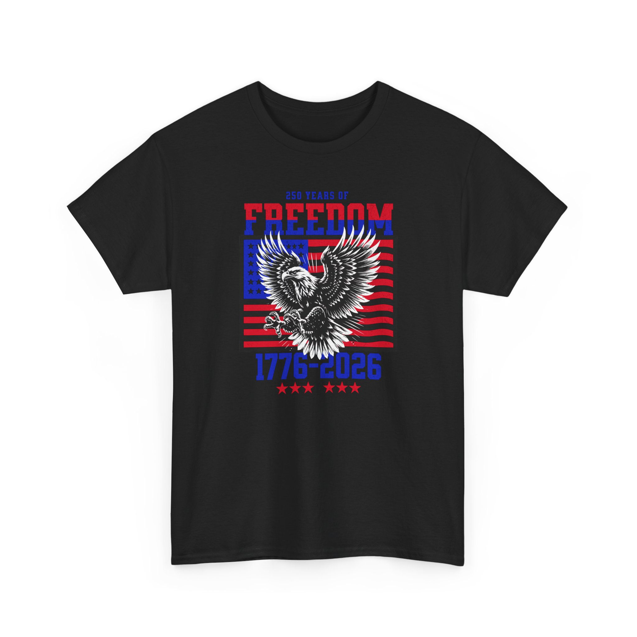 Freedom Eagle T-Shirt — 1776–2026 Patriotic American Flag Tee