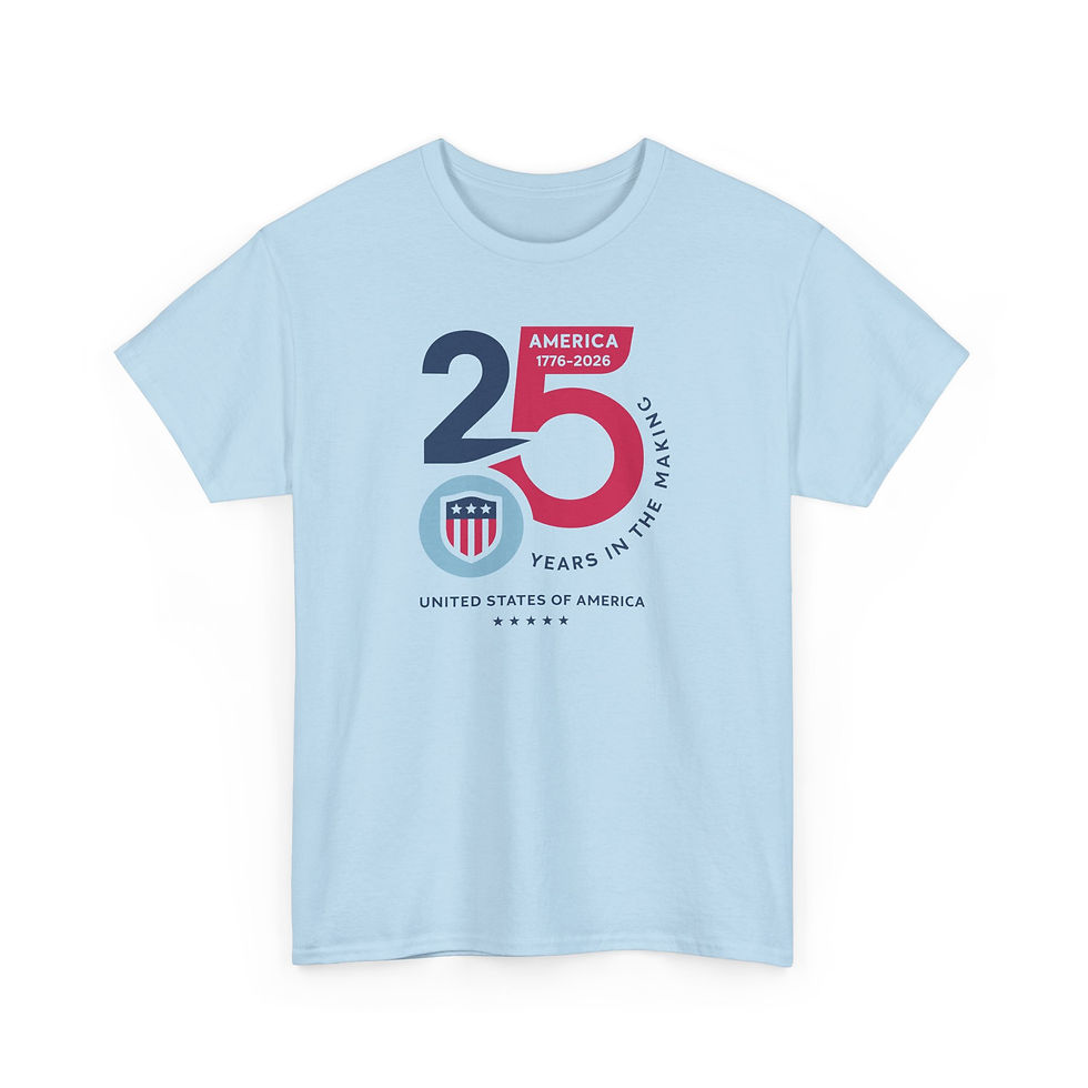 Thumbnail: 25th Anniversary America T-Shirt — "25 Years in the Making" Patriotic USA Tee