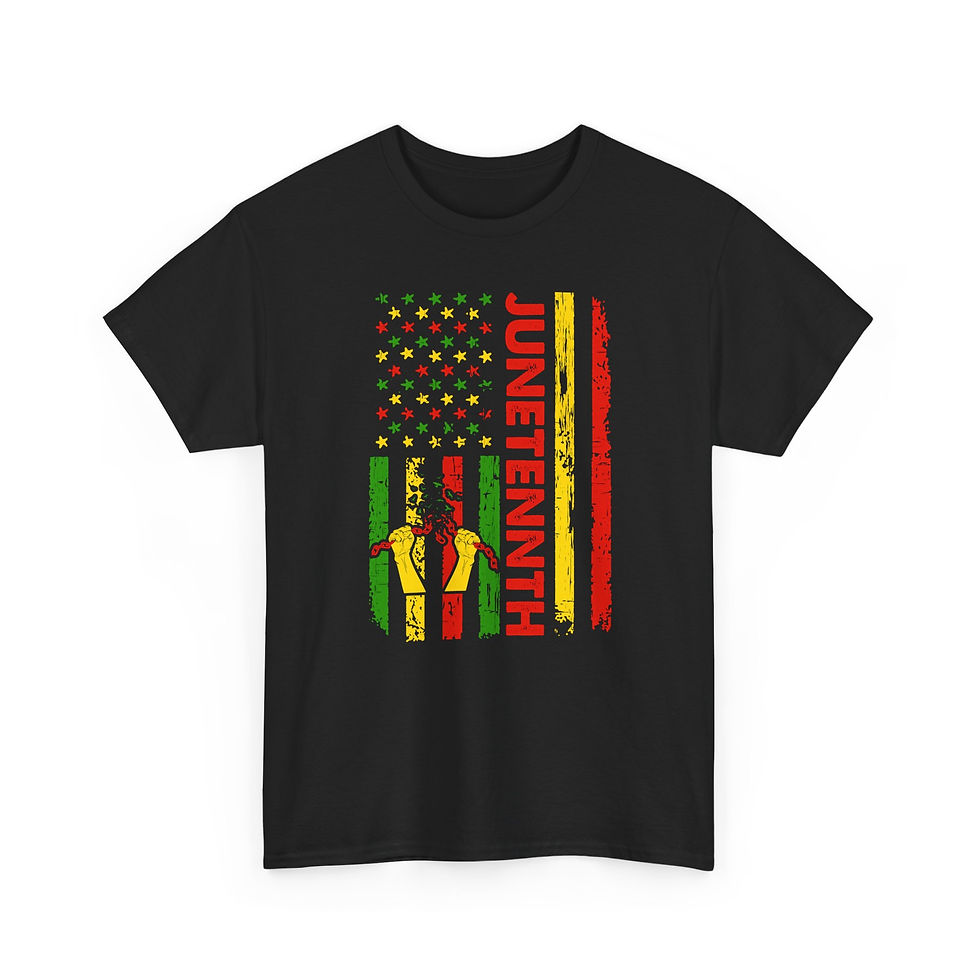 Thumbnail: Juneteenth Flag T-Shirt — Black History Celebration Tee