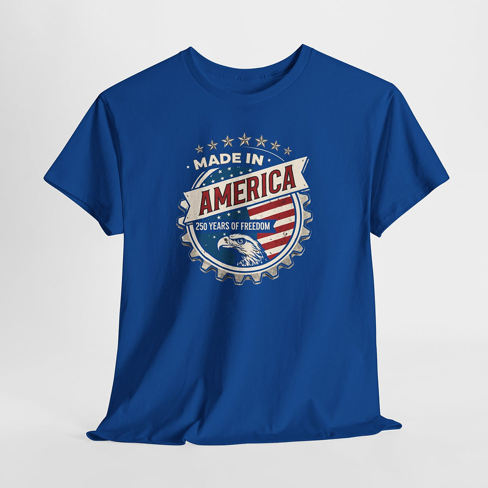 Thumbnail: Made in America-250 Years of Freedom Patriotic Eagle Tee