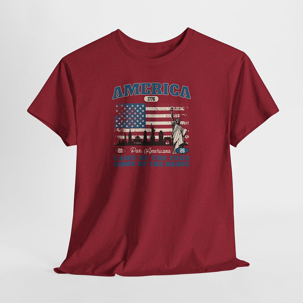 Thumbnail: America Flag Tee – "Land of the Free, Home of the Brave" Patriotic T-Shirt