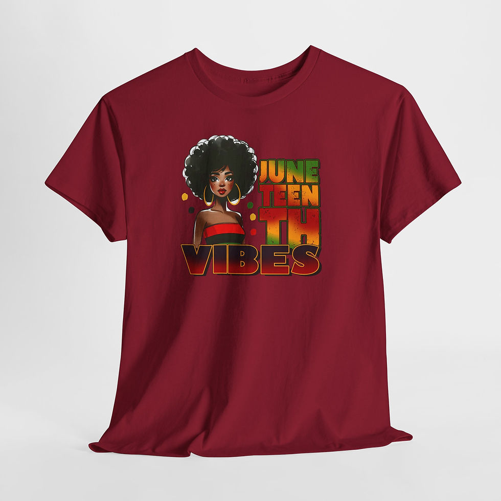 Thumbnail: Juneteenth Vibes T-Shirt — Afrocentric Juneteenth Celebration Tee