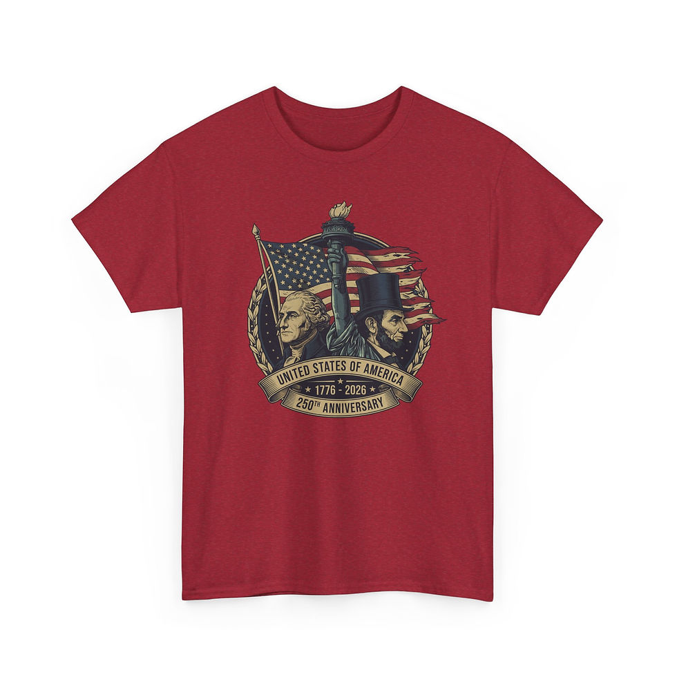 Thumbnail: Liberty Bicentennial–American Flag & Founding Fathers 1776‑2026 Tee