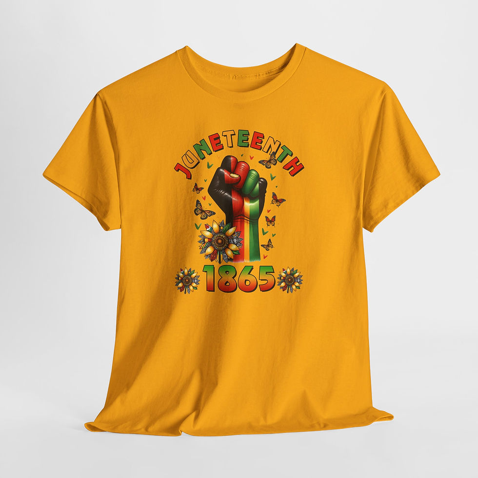 Thumbnail: Juneteenth 1865 T-Shirt — Black Power Fist Celebration Tee