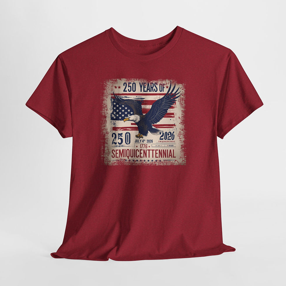 Thumbnail: Semiquincentennial 250 Years Eagle Flag T-Shirt