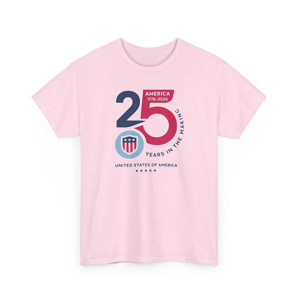 Thumbnail: 25th Anniversary America T-Shirt — "25 Years in the Making" Patriotic USA Tee