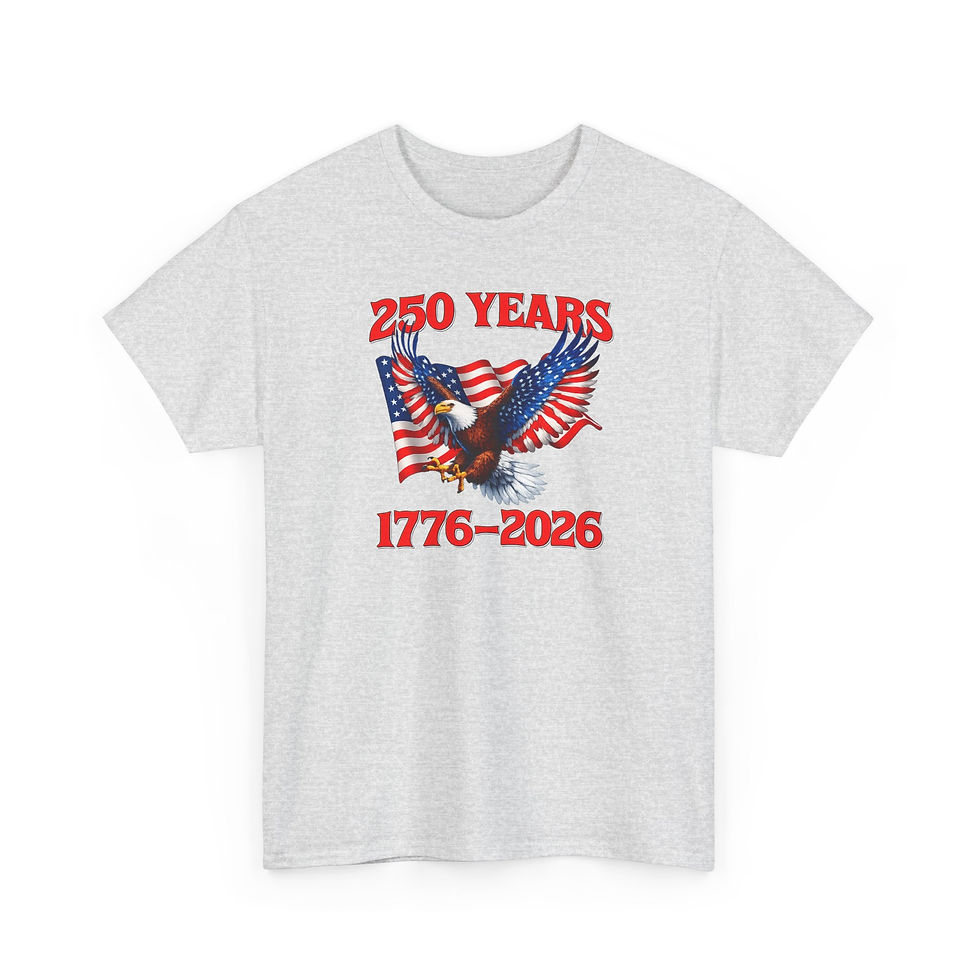 Thumbnail: 250 Years 1776–2026 Eagle-American Flag Patriotic Tee for Independence Day