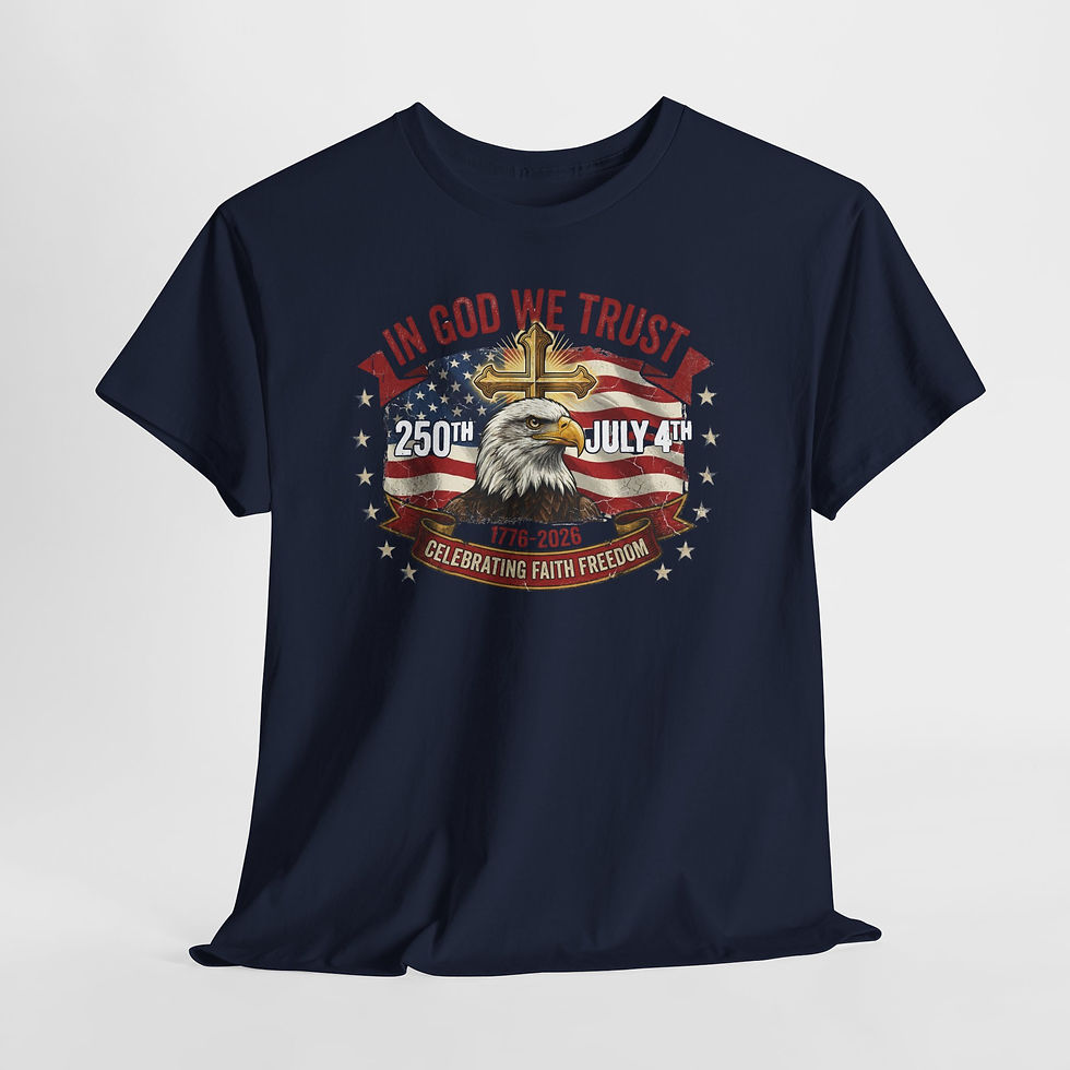 Thumbnail: In God We Trust July 4th Eagle T-Shirt — Patriotic Independence Day Tee