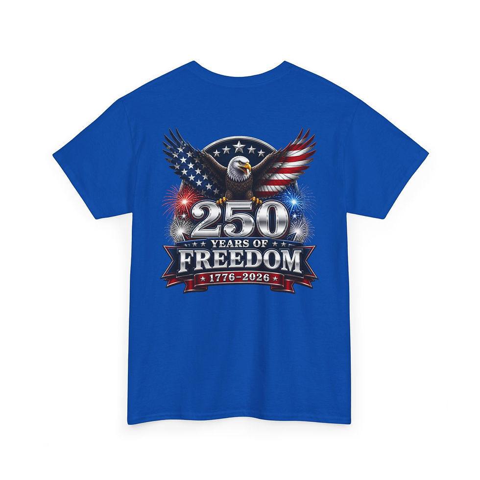 Thumbnail: Freedom 250th Anniversary Tee — 1776–2026 Patriotic Eagle T-Shirt