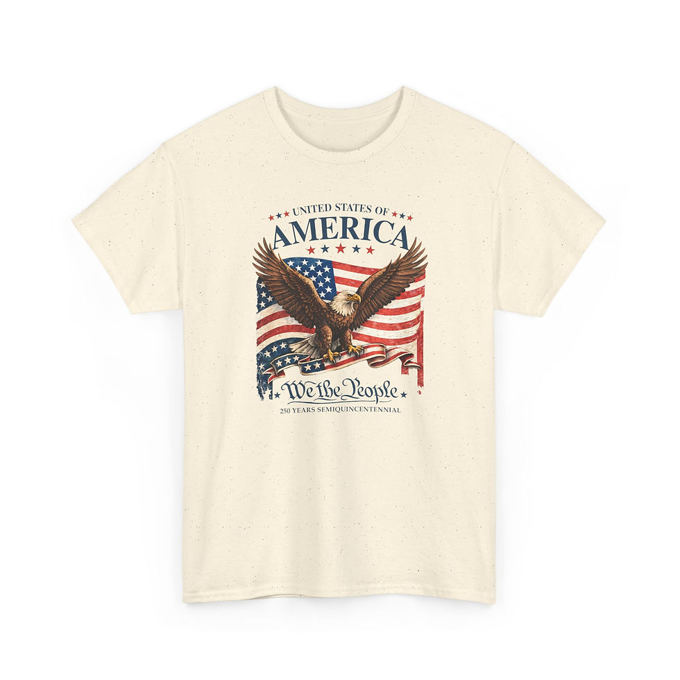 Thumbnail: Patriotic Eagle 'We the People' T-Shirt — American Flag Liberty Tee