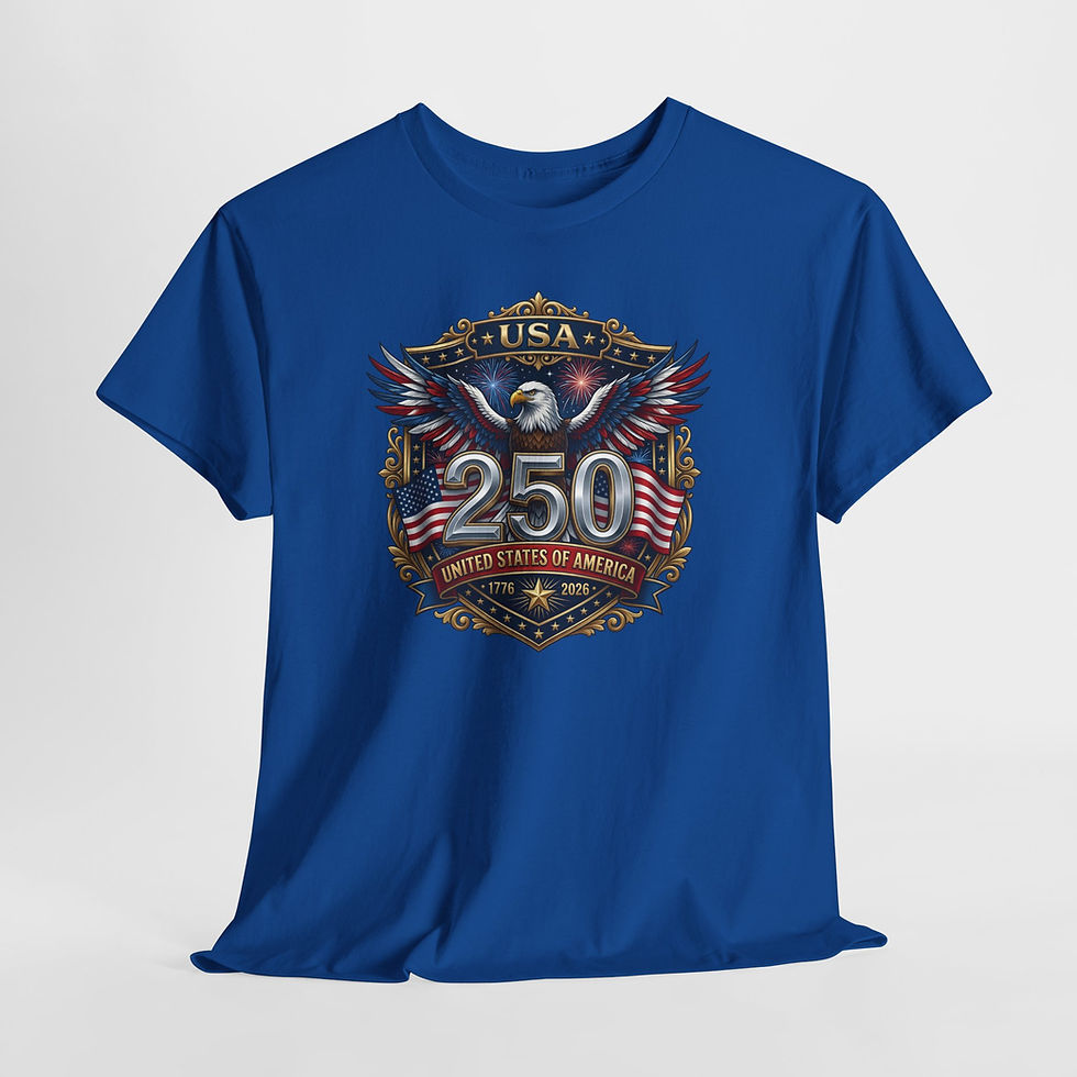 Thumbnail: USA 250 Anniversary Eagle T-Shirt — Patriotic Fourth of July Tee