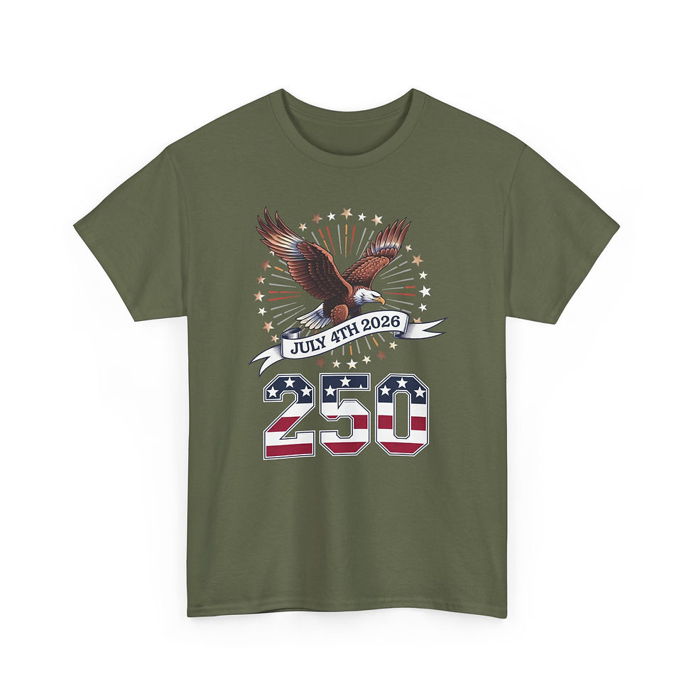 Thumbnail: American Eagle 250th Anniversary T-Shirt — July 4th 2026 Patriotic Tee