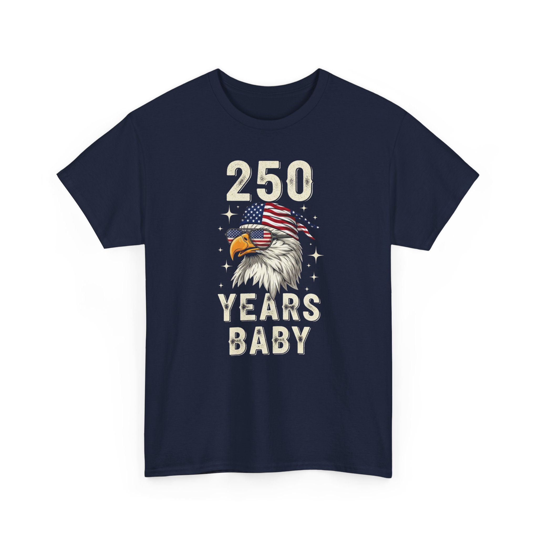 250 Years Baby T-Shirt — Patriotic American Eagle Independence Tee