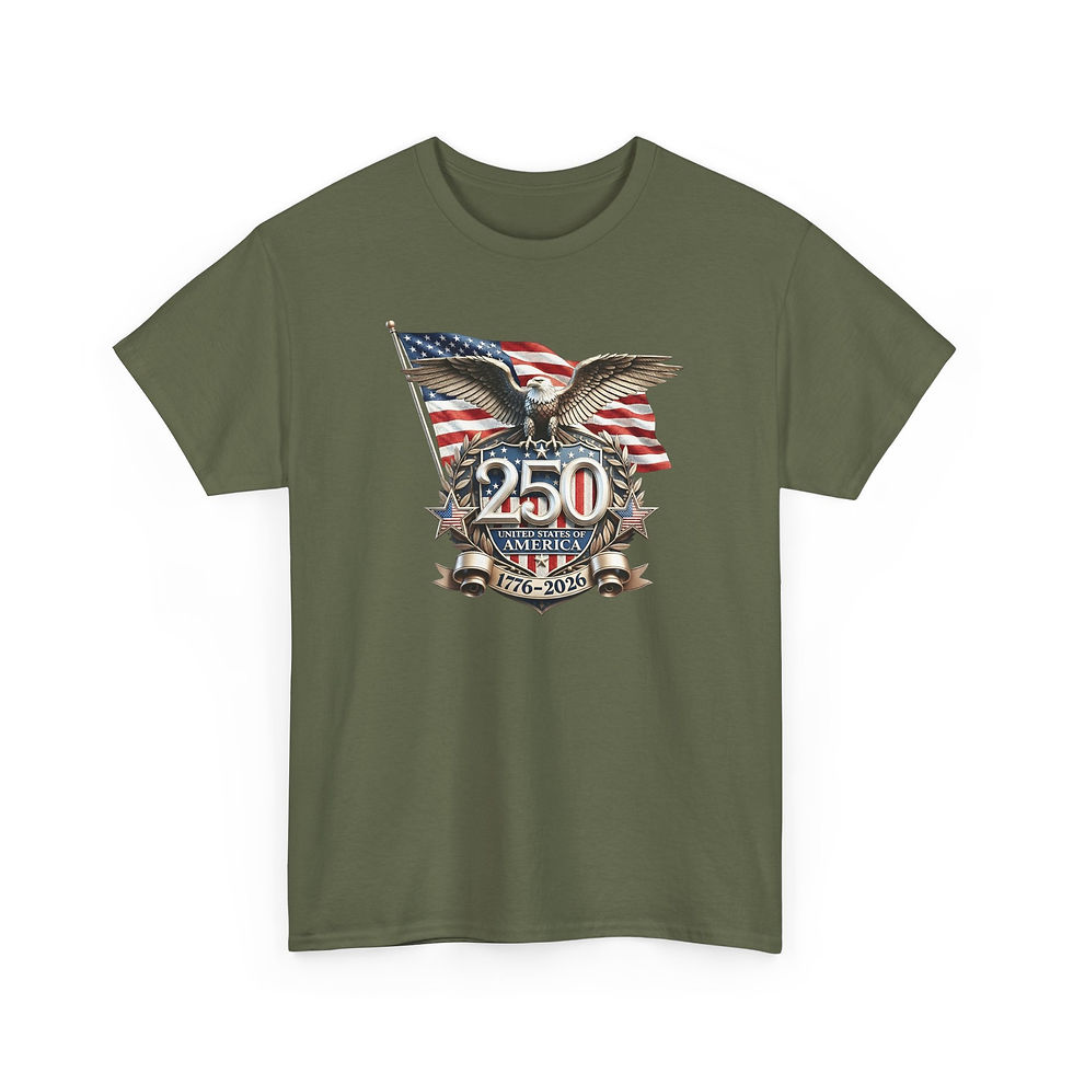 Thumbnail: 250th America Flag Eagle T-Shirt — 1776–2026 Bicentennial Patriotic Tee