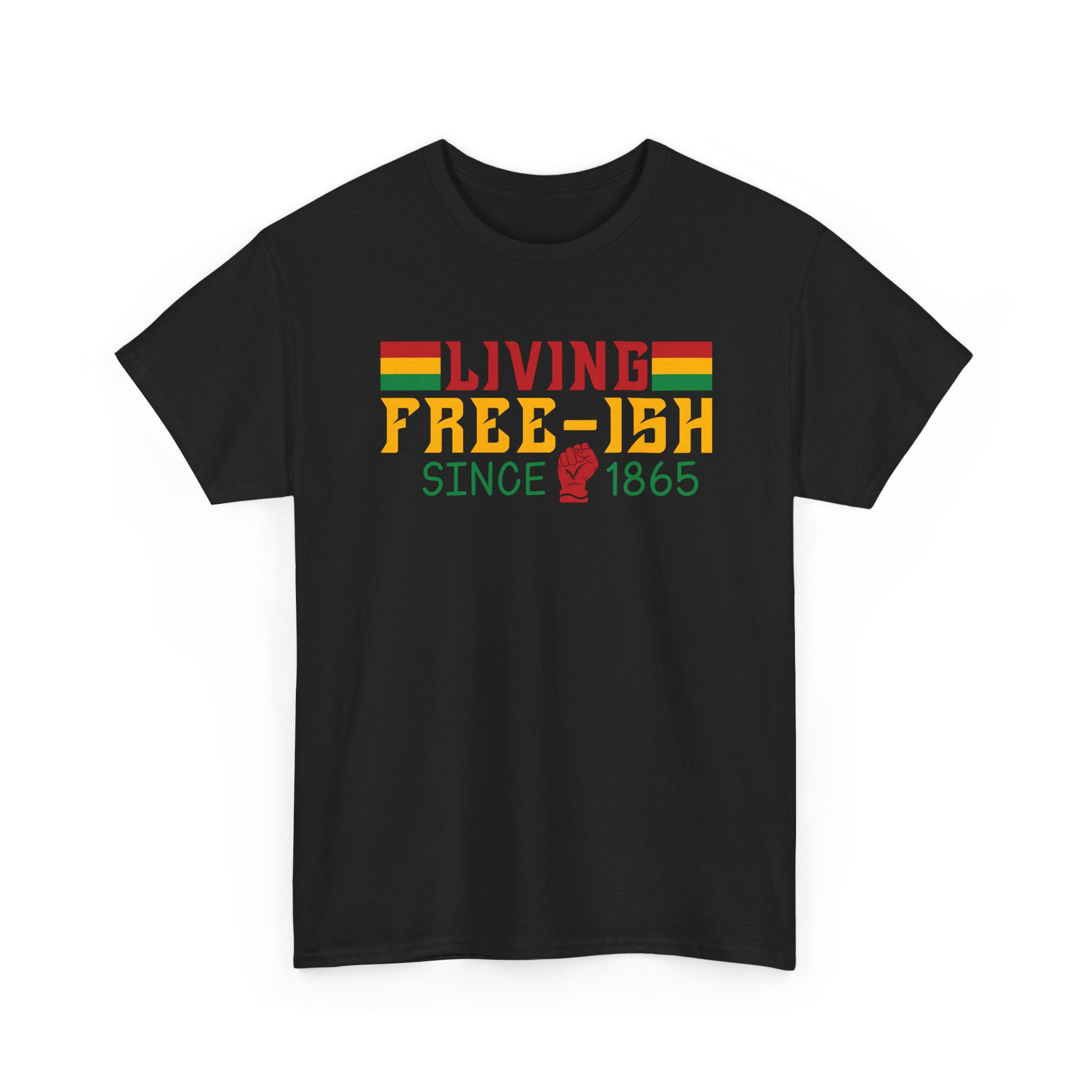 "Living Free-ish Since 1865" Retro Juneteenth Graphic T-Shirt