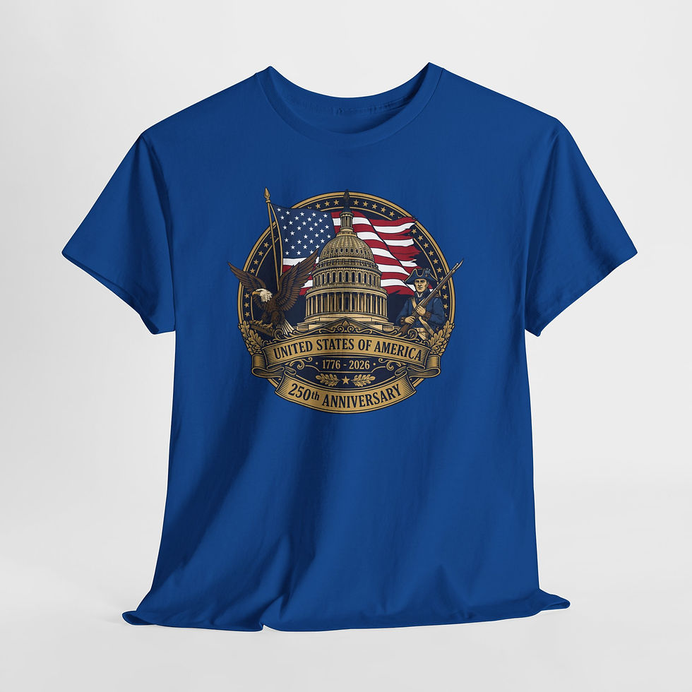 Thumbnail: Capitol 250th Anniversary T-Shirt — United States of America Flag Badge Tee