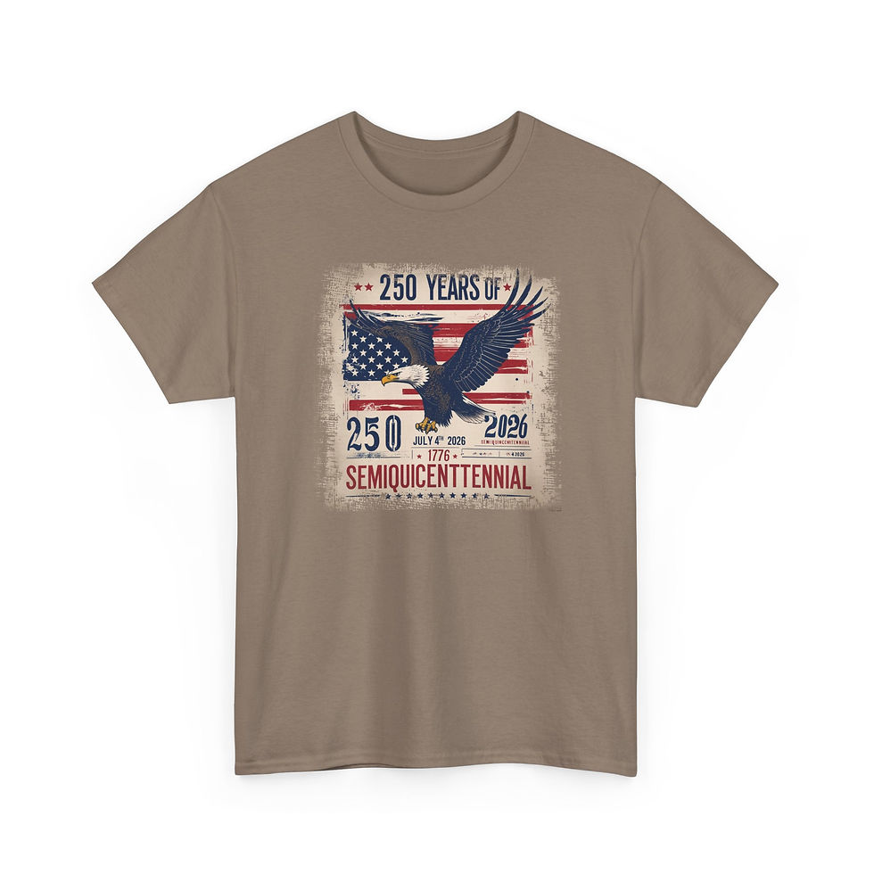 Thumbnail: Semiquincentennial 250 Years Eagle Flag T-Shirt