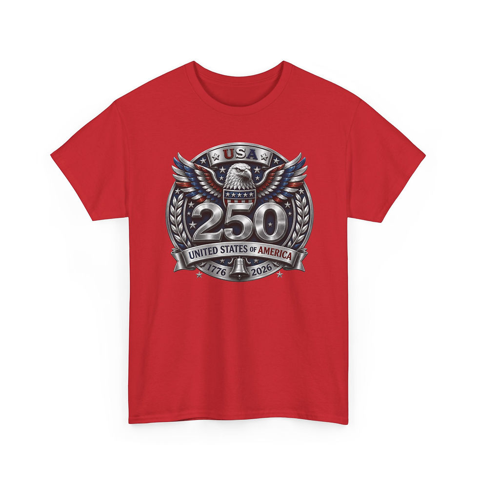 Thumbnail: USA 250 Anniversary Eagle T-Shirt — United States 1776-2026 Commemorative Tee