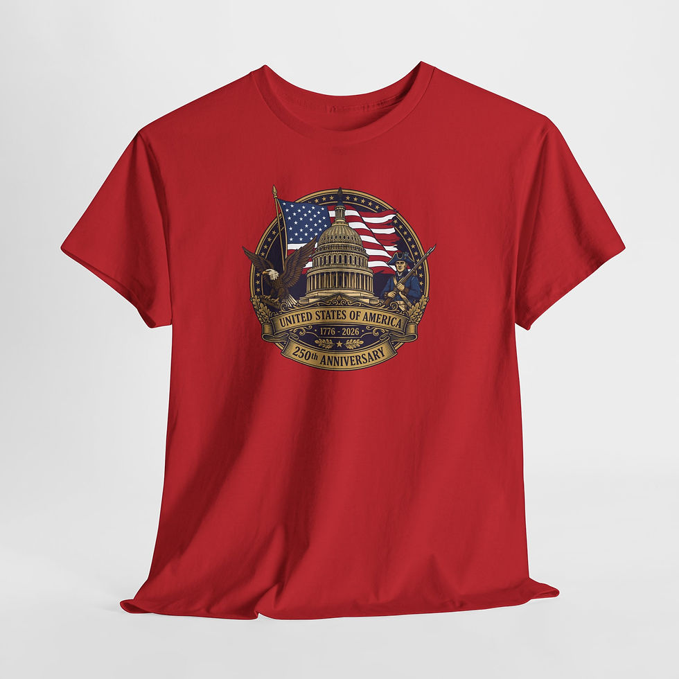 Thumbnail: Capitol 250th Anniversary T-Shirt — United States of America Flag Badge Tee
