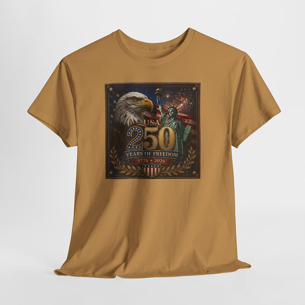 Thumbnail: 250 Years of Freedom Eagle Tee — American Independence Anniversary T-Shirt