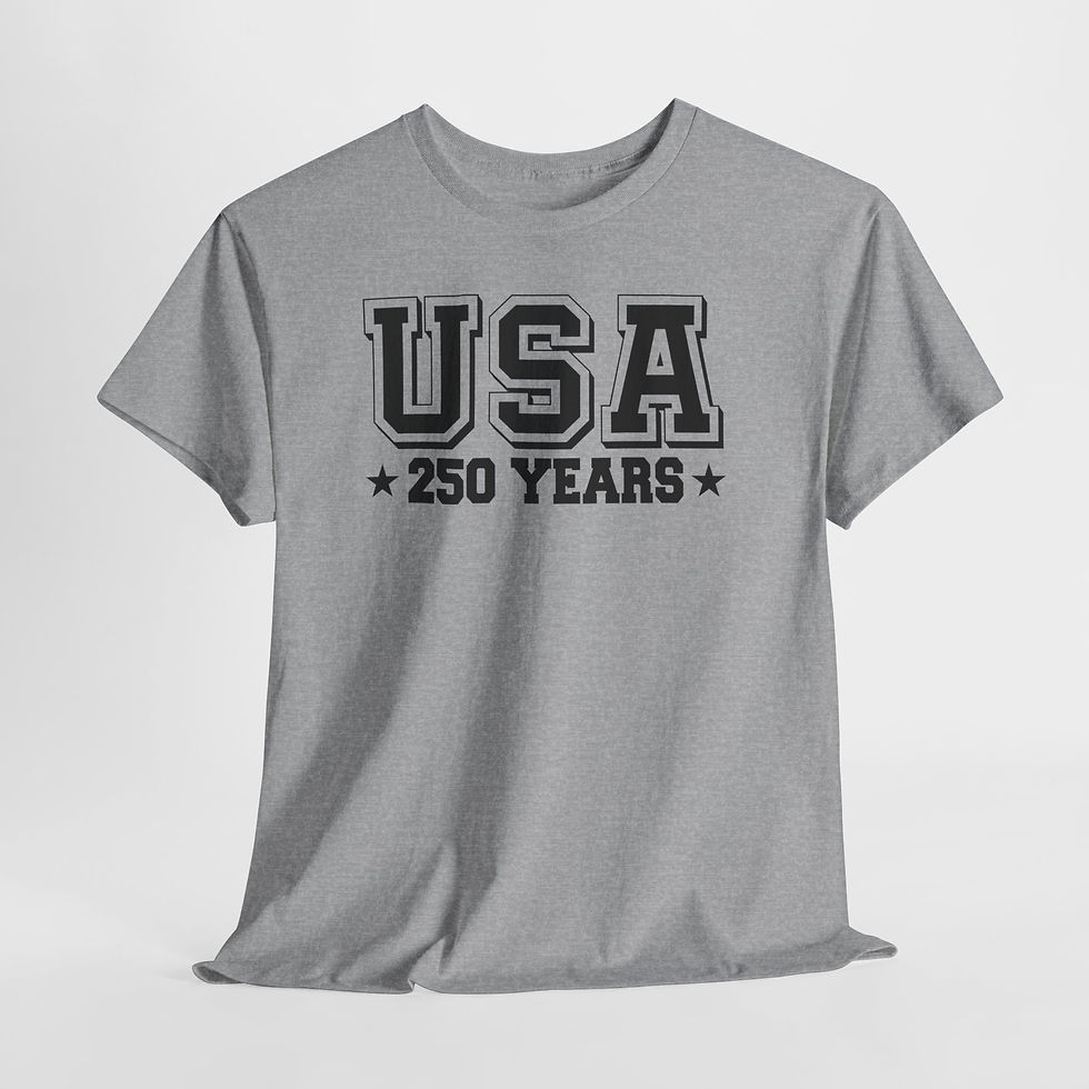 Thumbnail: USA 250 Years T-Shirt — Patriotic Independence Day Celebration Tee