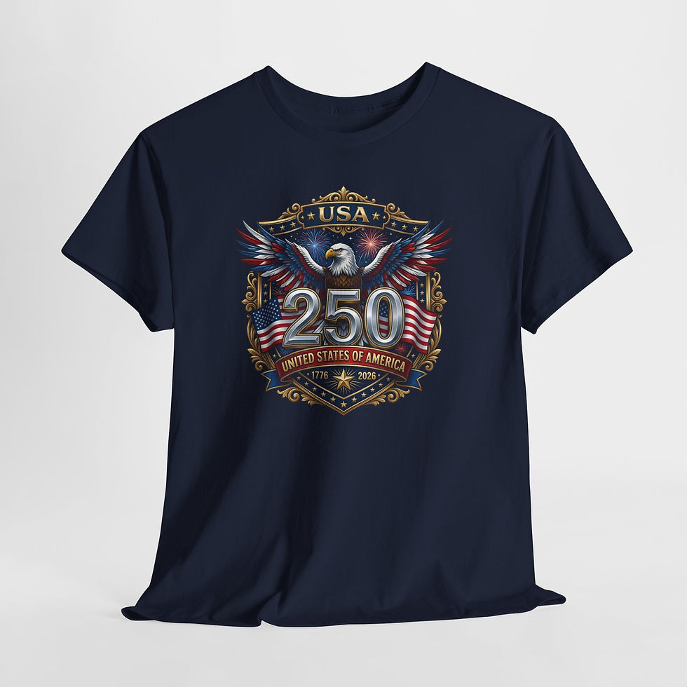 Thumbnail: USA 250 Anniversary Eagle T-Shirt — Patriotic Fourth of July Tee