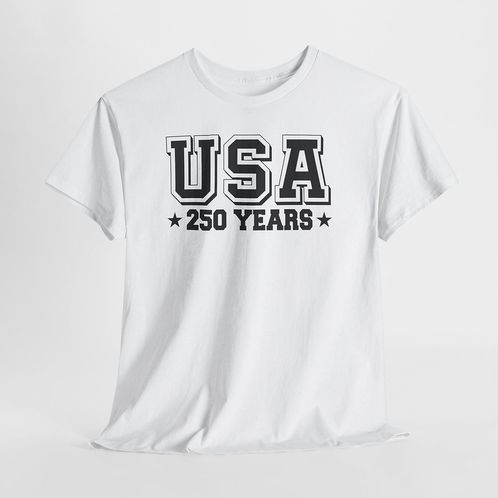 Thumbnail: USA 250 Years T-Shirt — Patriotic Independence Day Celebration Tee