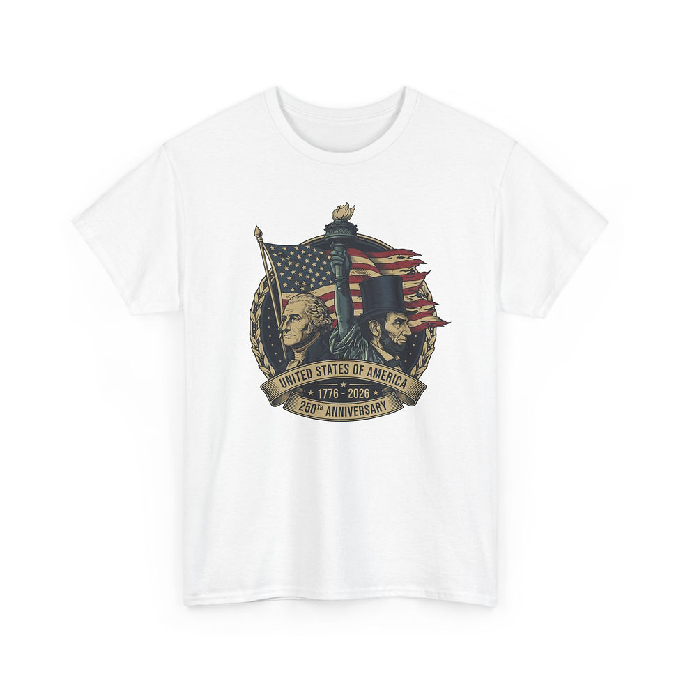 Thumbnail: Liberty Bicentennial–American Flag & Founding Fathers 1776‑2026 Tee