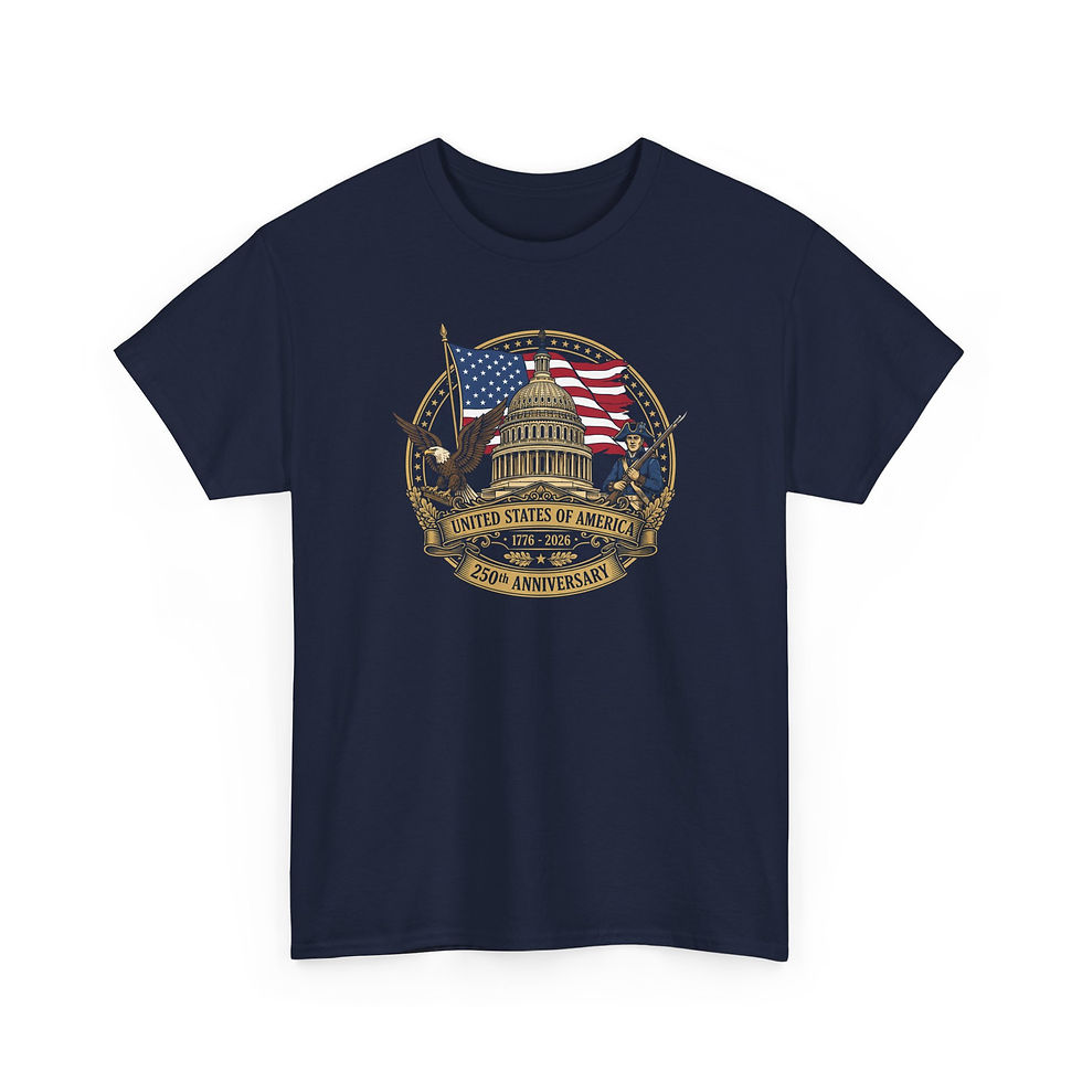 Thumbnail: Capitol 250th Anniversary T-Shirt — United States of America Flag Badge Tee