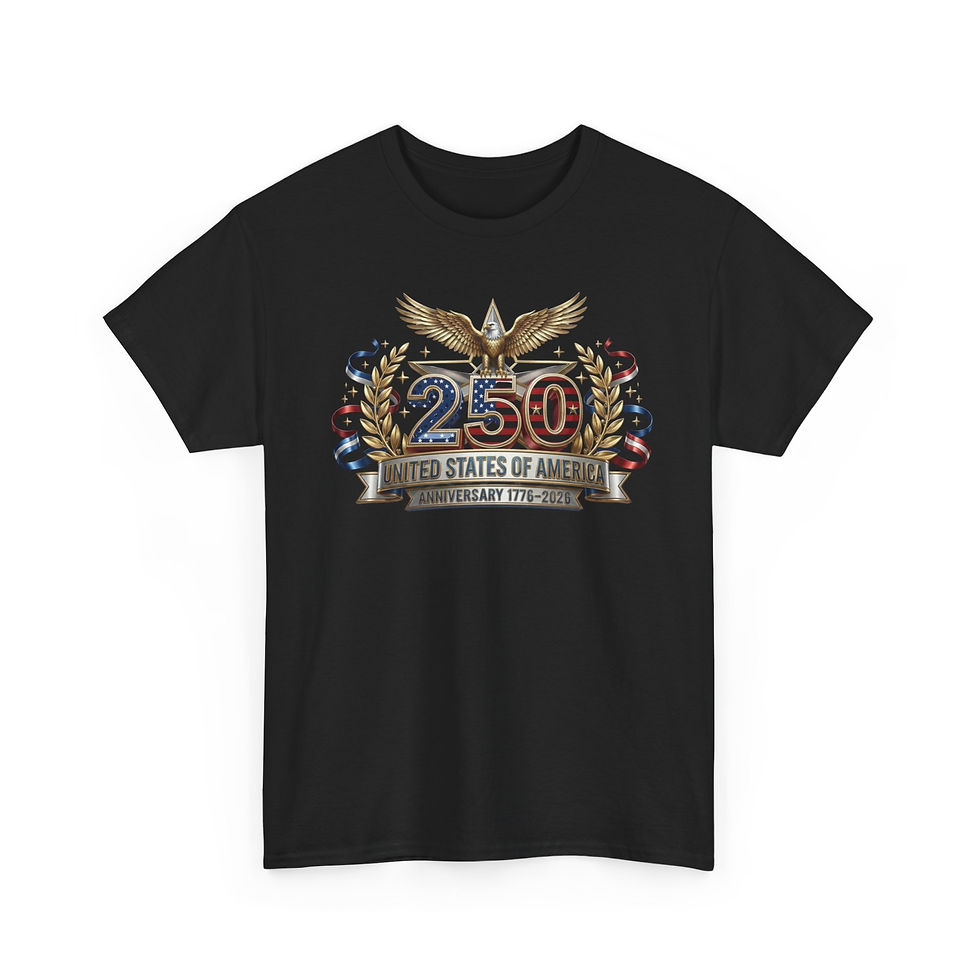 Thumbnail: 250th United States Anniversary T-Shirt — Patriotic Eagle USA Tee